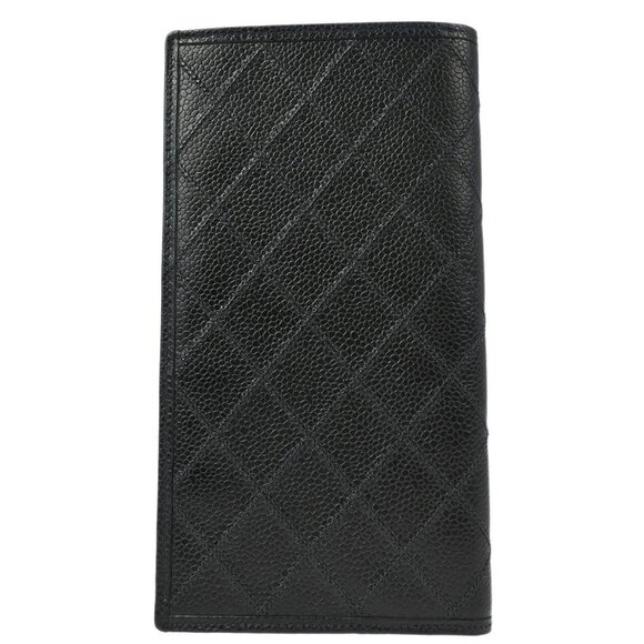 Chanel Black Calfskin Bicolore Long Wallet - Picture 1 of 7